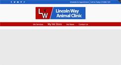 Desktop Screenshot of lincolnwayanimalclinic.com